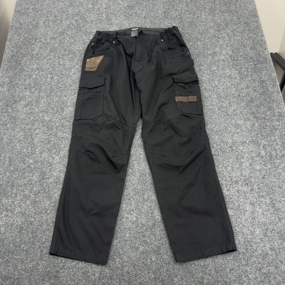 CQR Cargo Pants Mens 34W Black Ripstop Tactical Sapper Utility Workwear Gorpcore